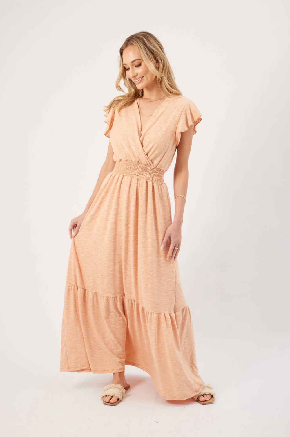 Kylie Paige Mia dress, cotton slub maxi SALE Sizes S, L