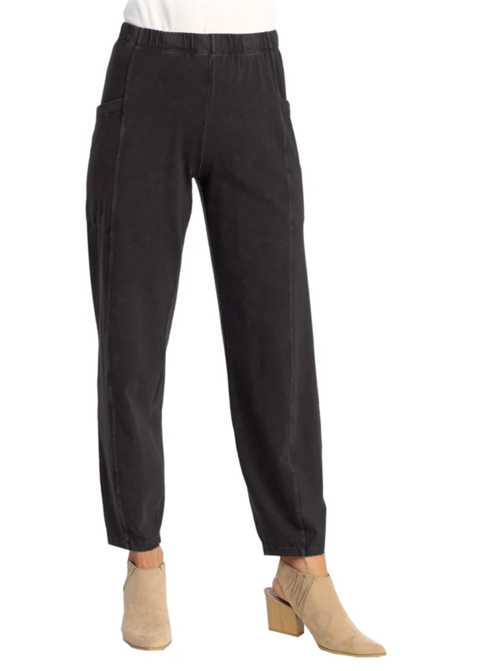 Jess & Jane pant M100, full-length cotton mineral wash (3 colors)