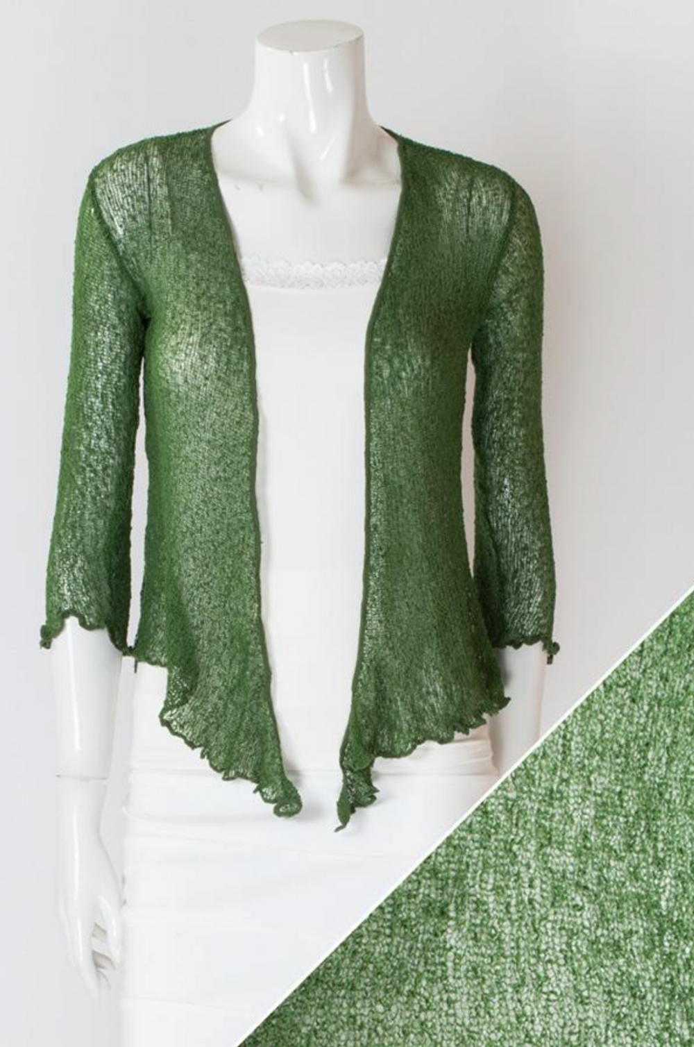 Blue Sky cardigan short mesh shrug 10 colors Belle Starr