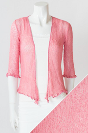 Blue Sky cardigan, short mesh shrug (12 colors)