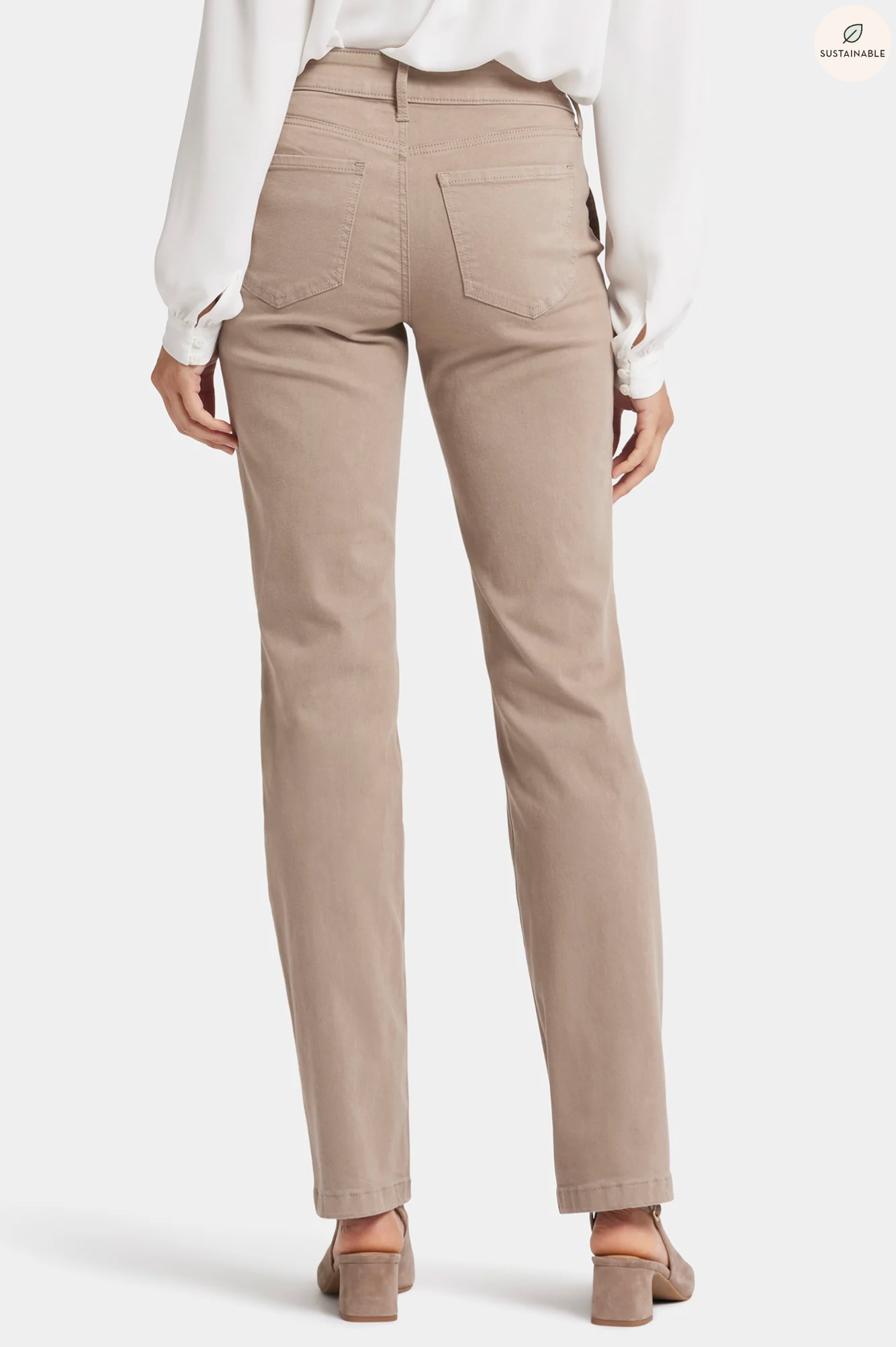 NYDJ Marilyn straight jeans, utility pocket County Oak wash