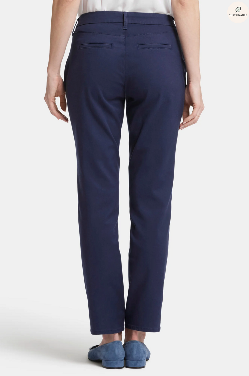 NYDJ Sheri Slim trouser pants, tencel blend Starless Sky