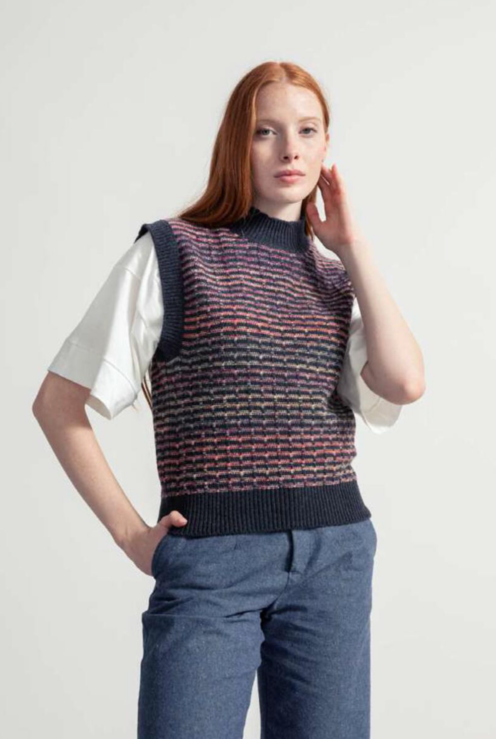 Rifo Irde vest, recycled wool