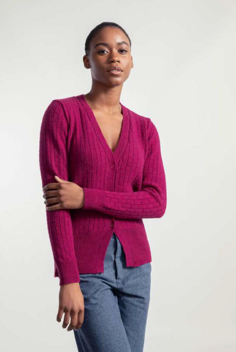 Rifo Beatrice cardigan, recycled cashmere