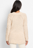 Nic + Zoe sweater F241142, femme cable (2 colors)