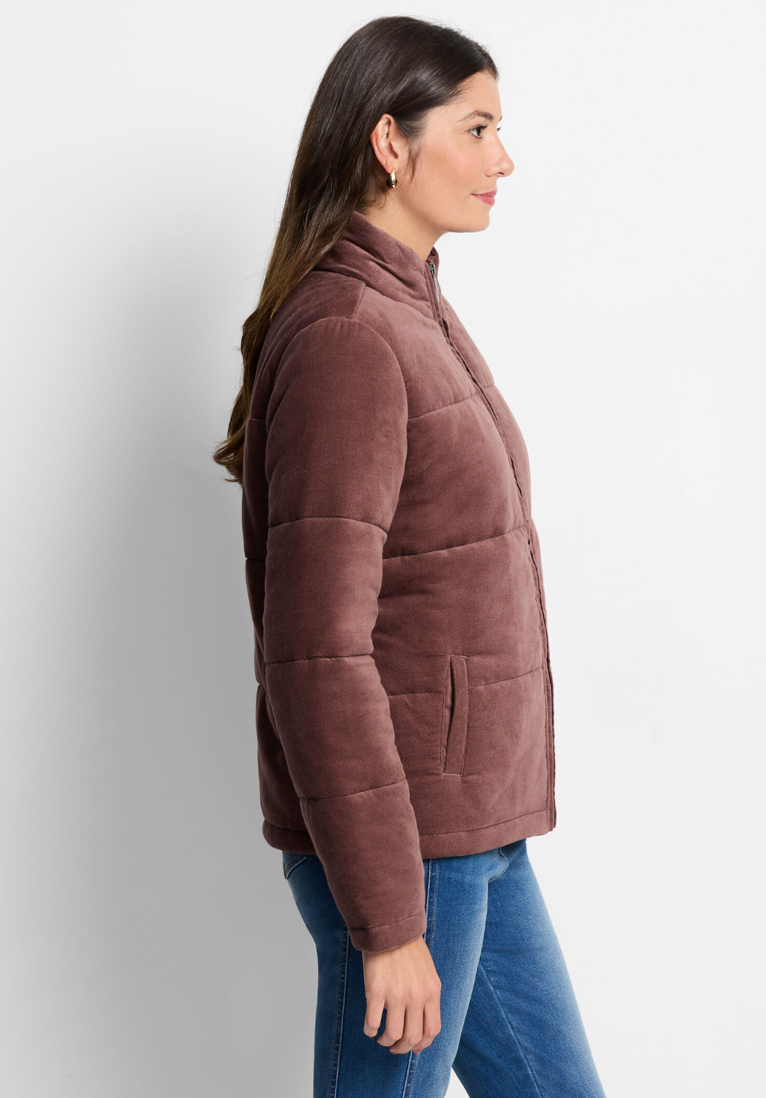Nic + Zoe jacket/coat 241528, velvet puffer