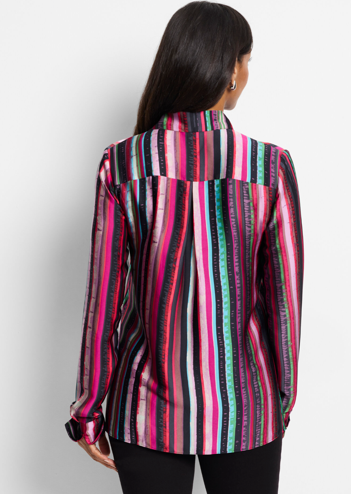 Nic + Zoe shirt 241636, vivid vision stripe