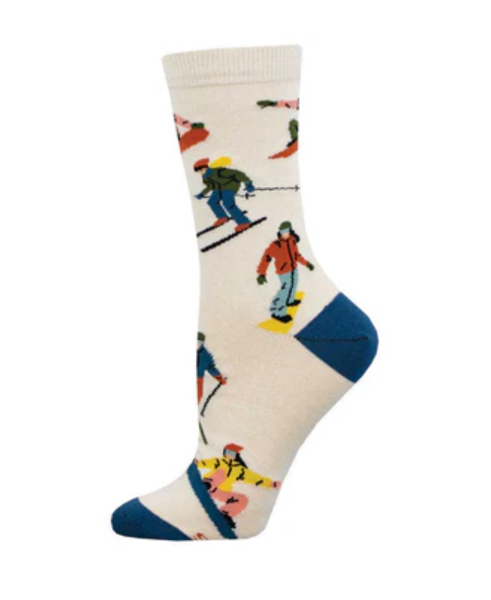 Socksmith bamboo graphic crew, women's sizing (15+ patterns)