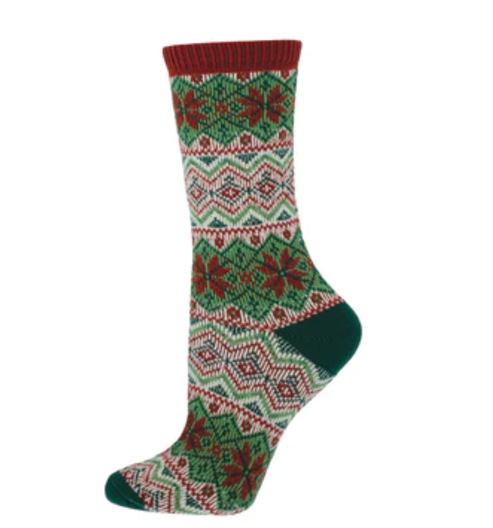 Socksmith sweater socks, women's sizing (4 patterns)