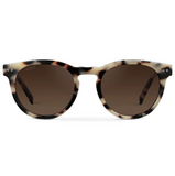 WMP Tate polarized sunglasses, beige tortoise/brown