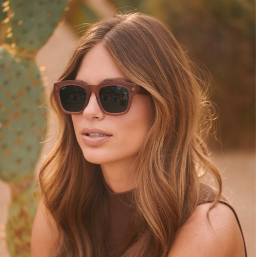 Gafas de sol polarizadas WMP Sedona, roca roja esmerilada/negro