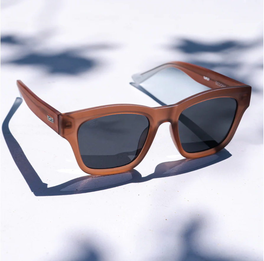 WMP Sedona polarized sunglasses, frosted red rock/black