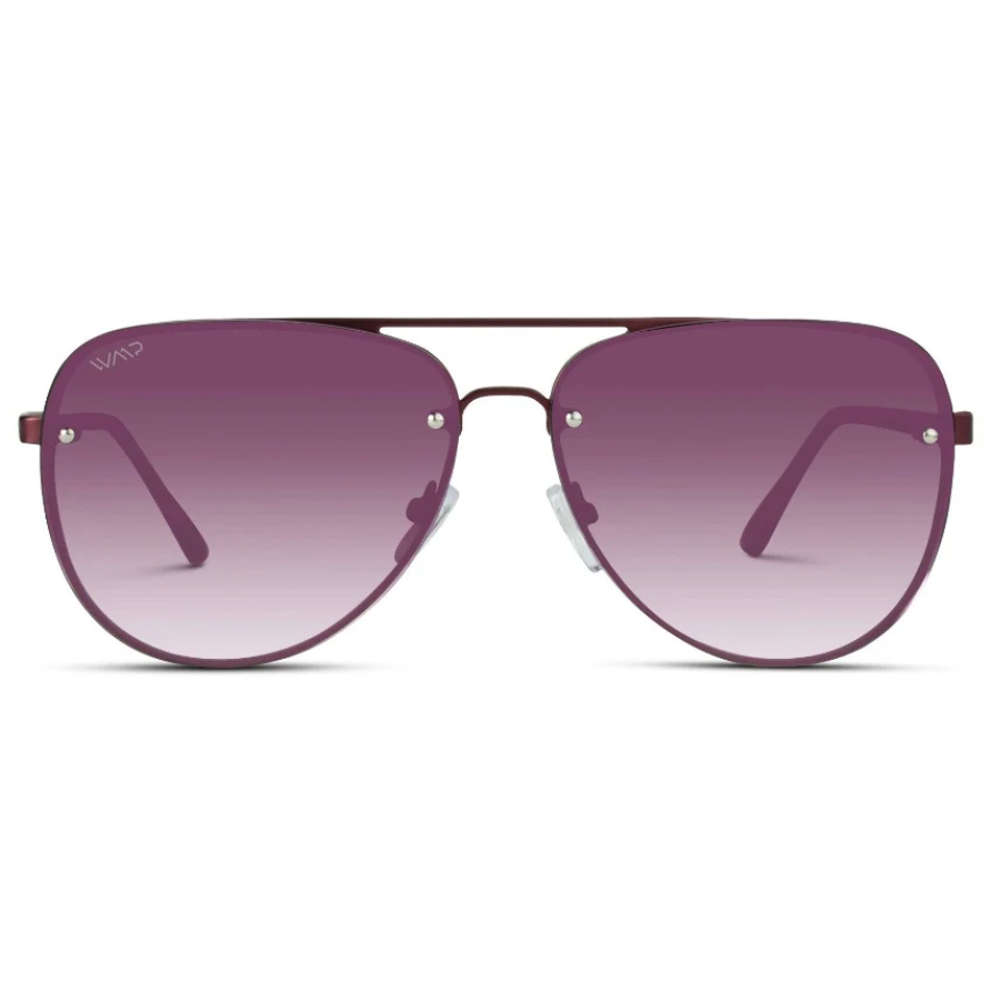 WMP Jade sunglasses, burgundy/burgundy