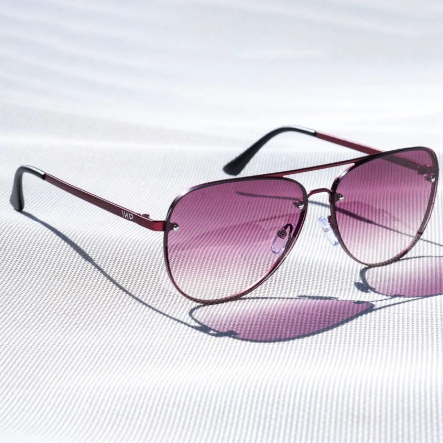 WMP Jade sunglasses, burgundy/burgundy