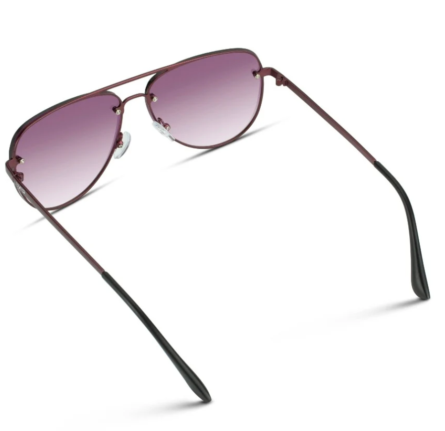 WMP Jade sunglasses, burgundy/burgundy