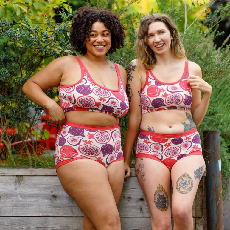 Bralette Thunderpants, estampado de margaritas