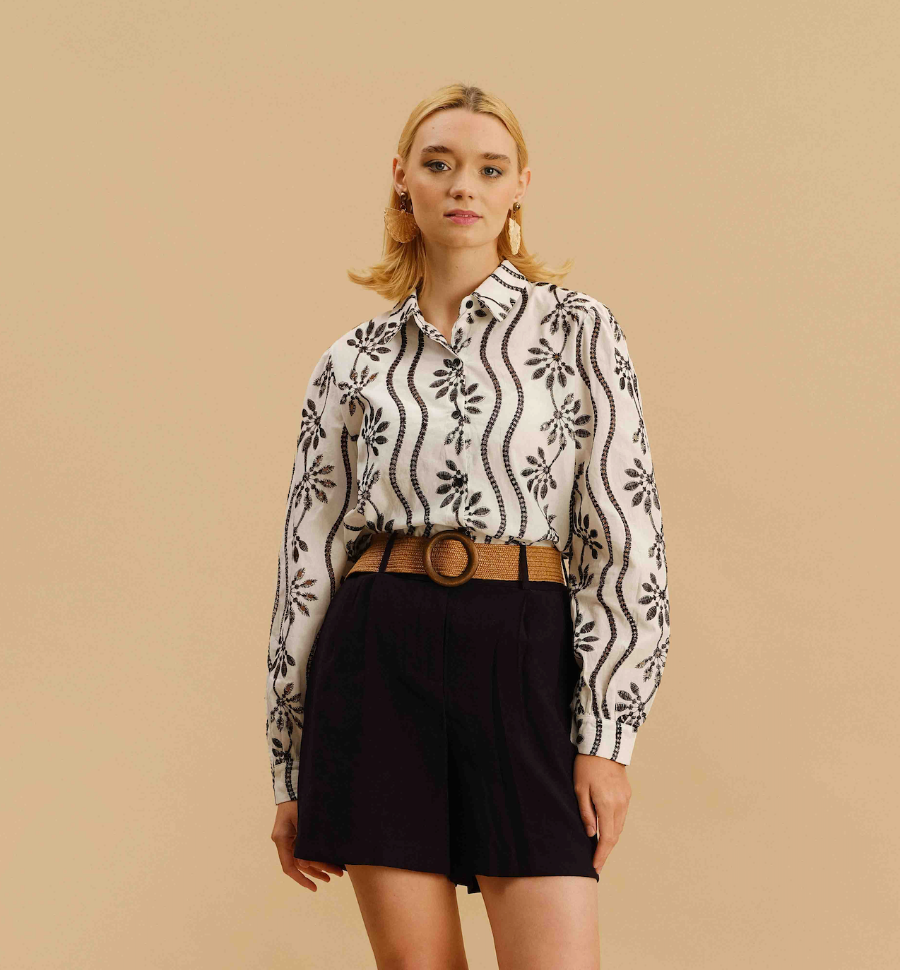 Funsport shirt 251633, eyelet button front