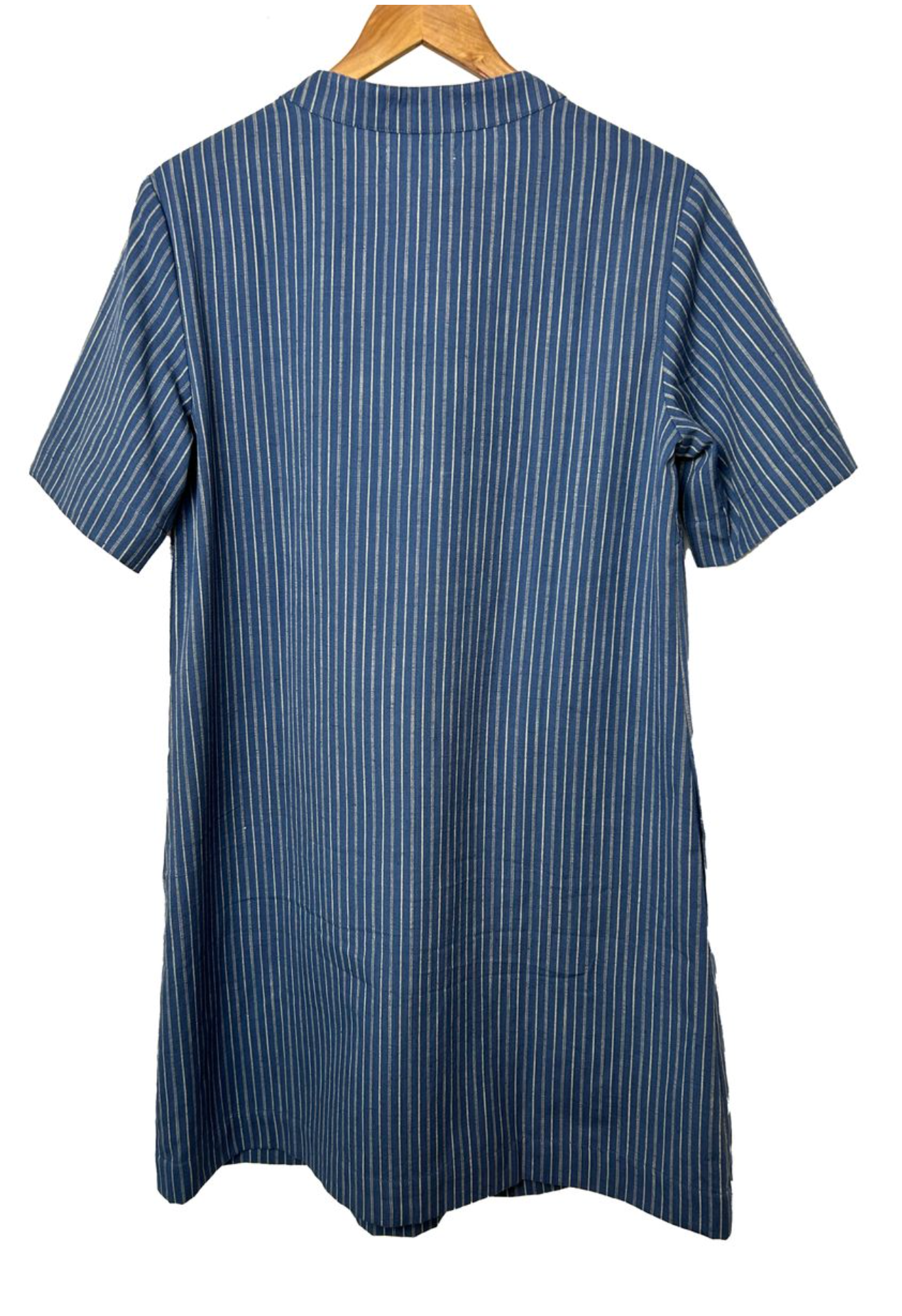 Vestido Bibico Wren, denim texturizado