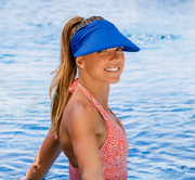 Wallaroo aqua visor, packable (3 colors)