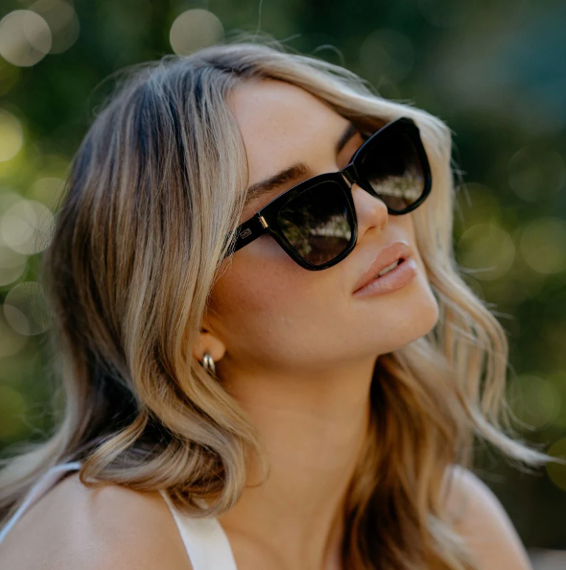 WMP Dakota polarized sunglasses, glossy black