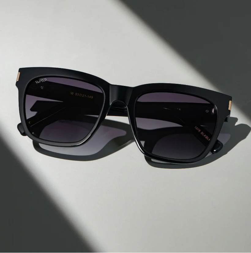 WMP Dakota polarized sunglasses, glossy black