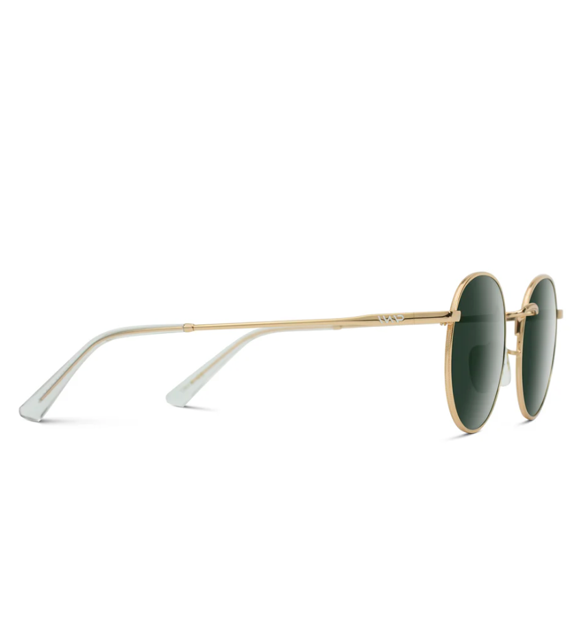 WMP Nevada polarized sunglasses, gold/smoke green