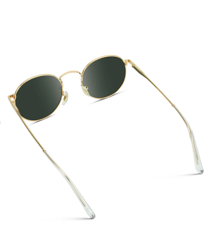WMP Nevada polarized sunglasses, gold/smoke green