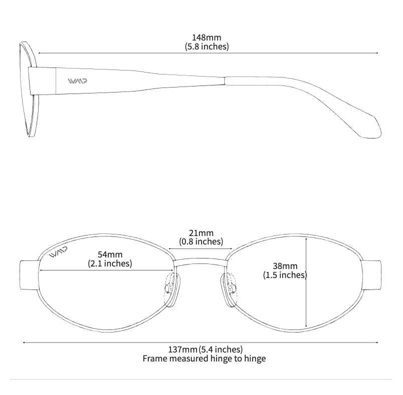 WMP Verona sunglasses, gold frame