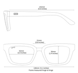 WMP Vivian polarized sunglasses, pearl beige