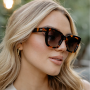 WMP Stormi polarized sunglasses, tortoise/brown