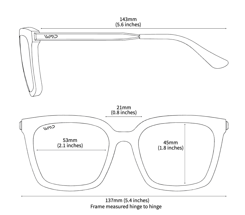 Gafas de sol WMP Prescott azul denim/negro