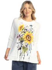 Jess & Jane Cameo tunic, 3/4 sleeve pocket