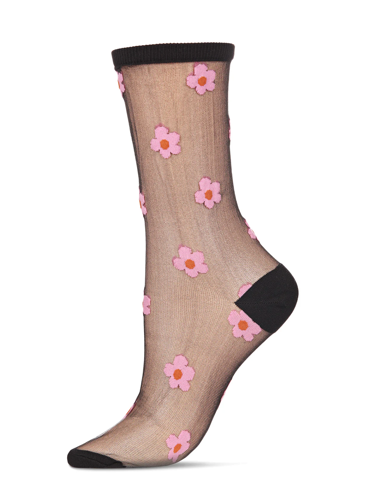 MeMoi socks MCF07893, sheer crew (4 colors/styles)