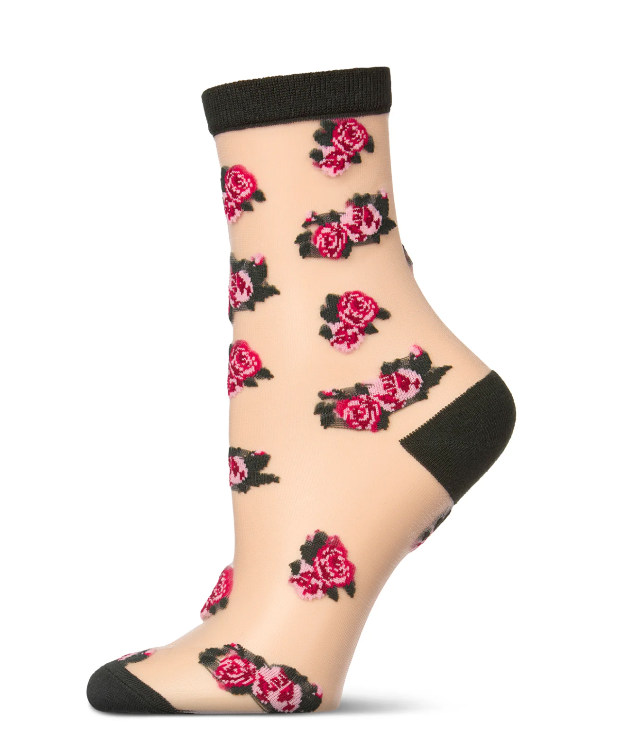 MeMoi socks MCF07893, sheer crew (4 colors/styles)