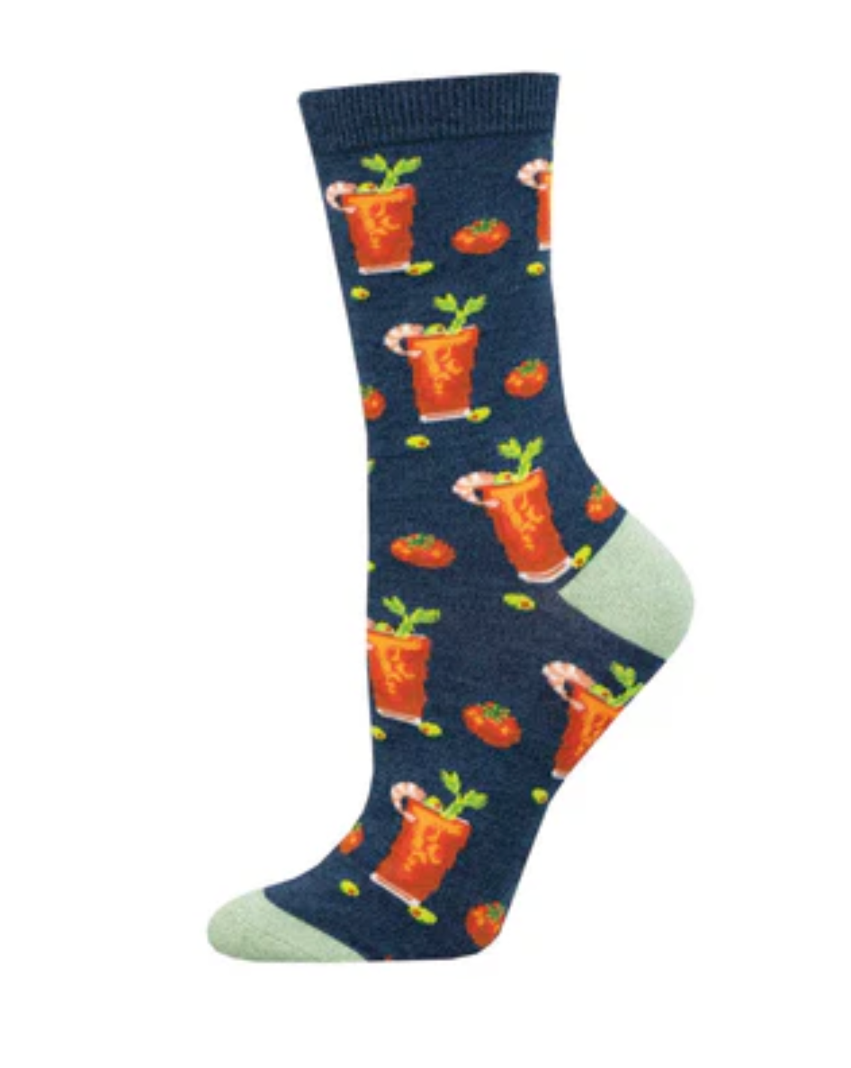 Socksmith bamboo graphic crew, women's sizing (25+ patterns)