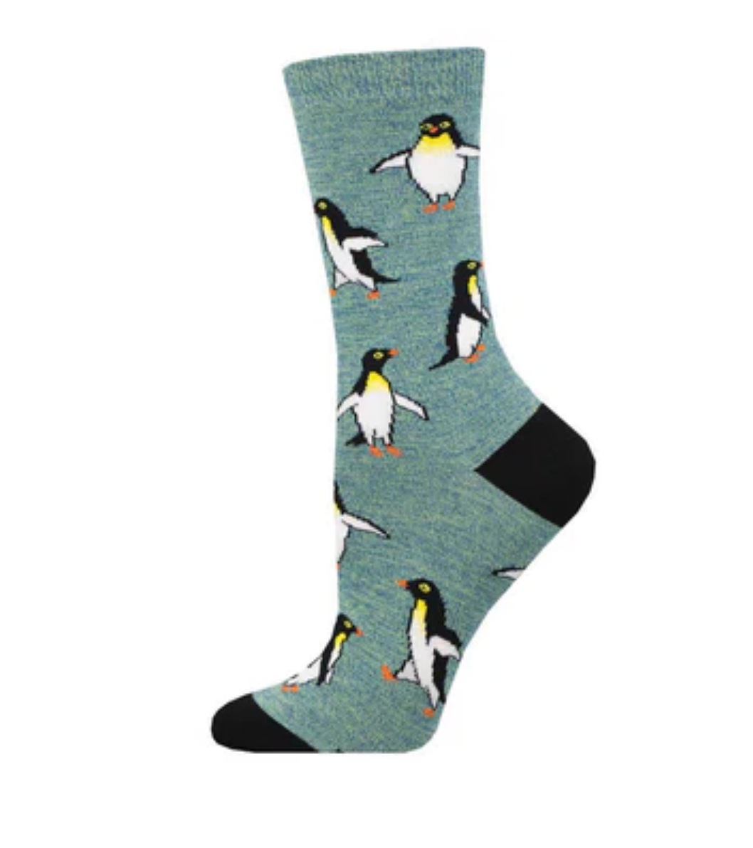 Socksmith bamboo graphic crew, women's sizing (35+ patterns)