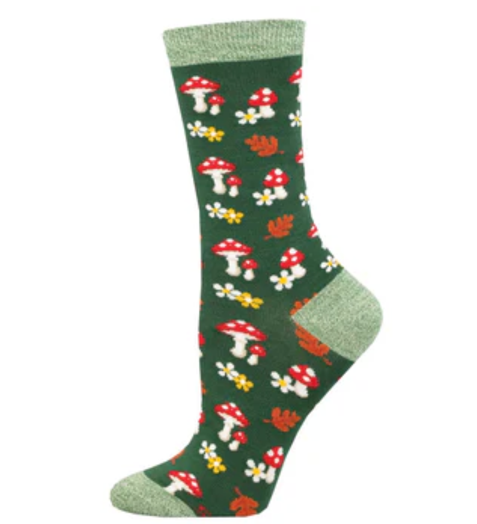 Socksmith bamboo graphic crew, women's sizing (35+ patterns)