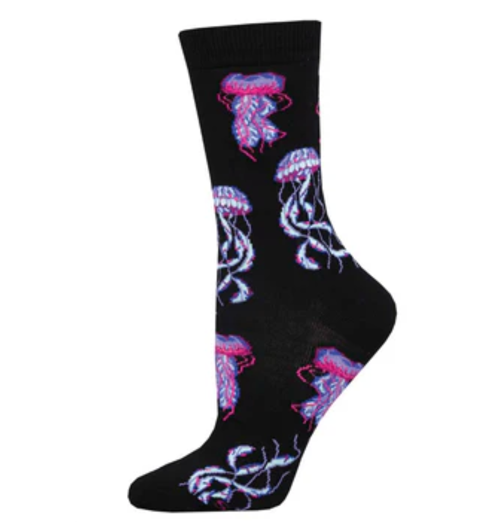 Socksmith bamboo graphic crew, women's sizing (35+ patterns)