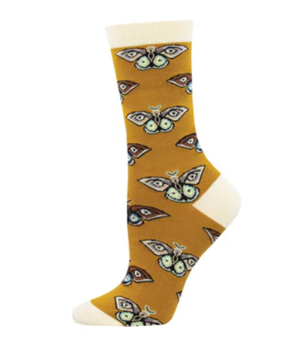Socksmith bamboo graphic crew, women's sizing (35+ patterns)