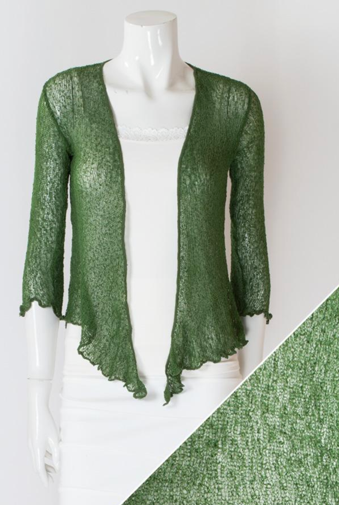 Blue Sky cardigan, short mesh shrug (18 colors)