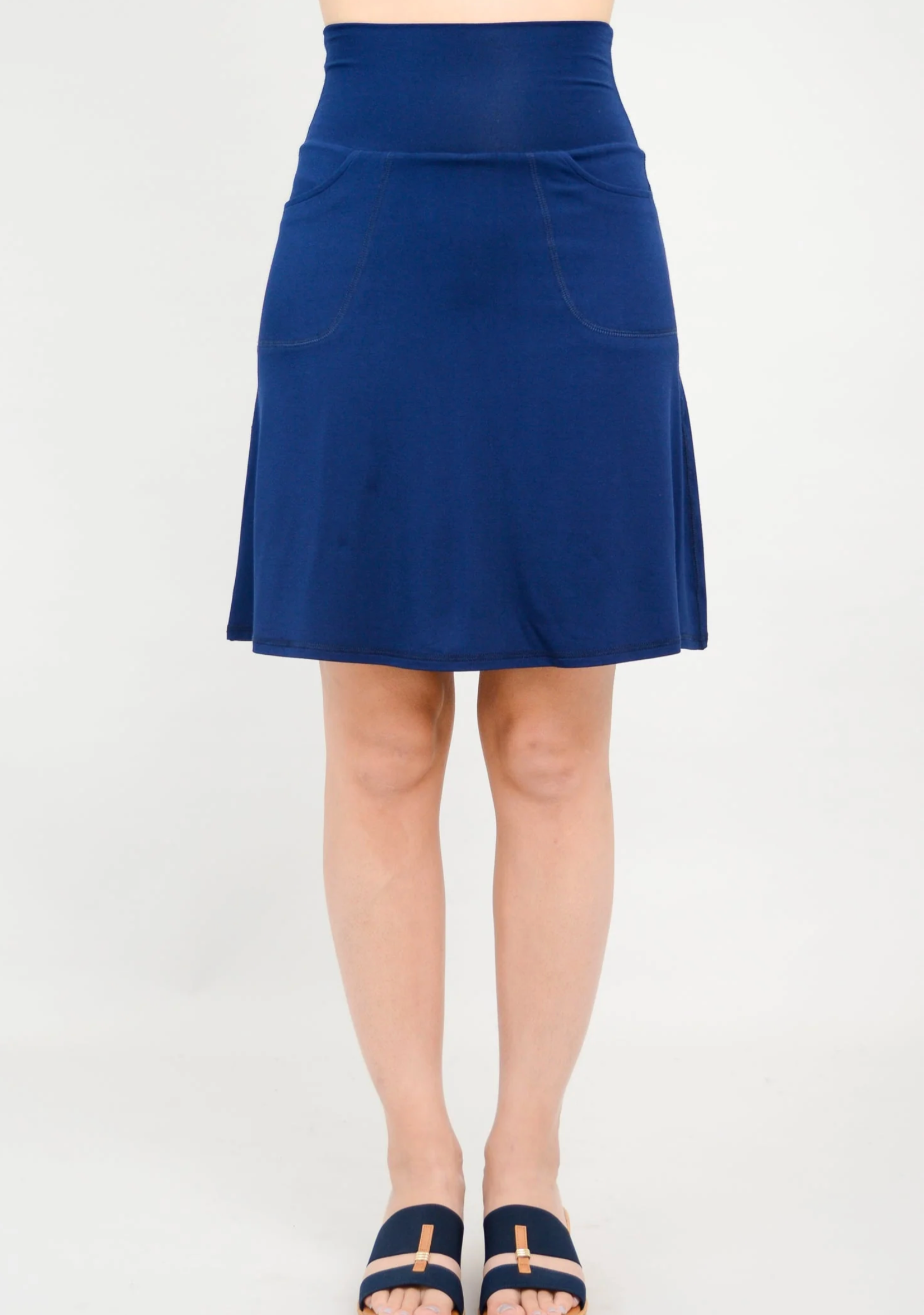 Vestido túnica Blue Sky Spirit, bambú liso sin mangas