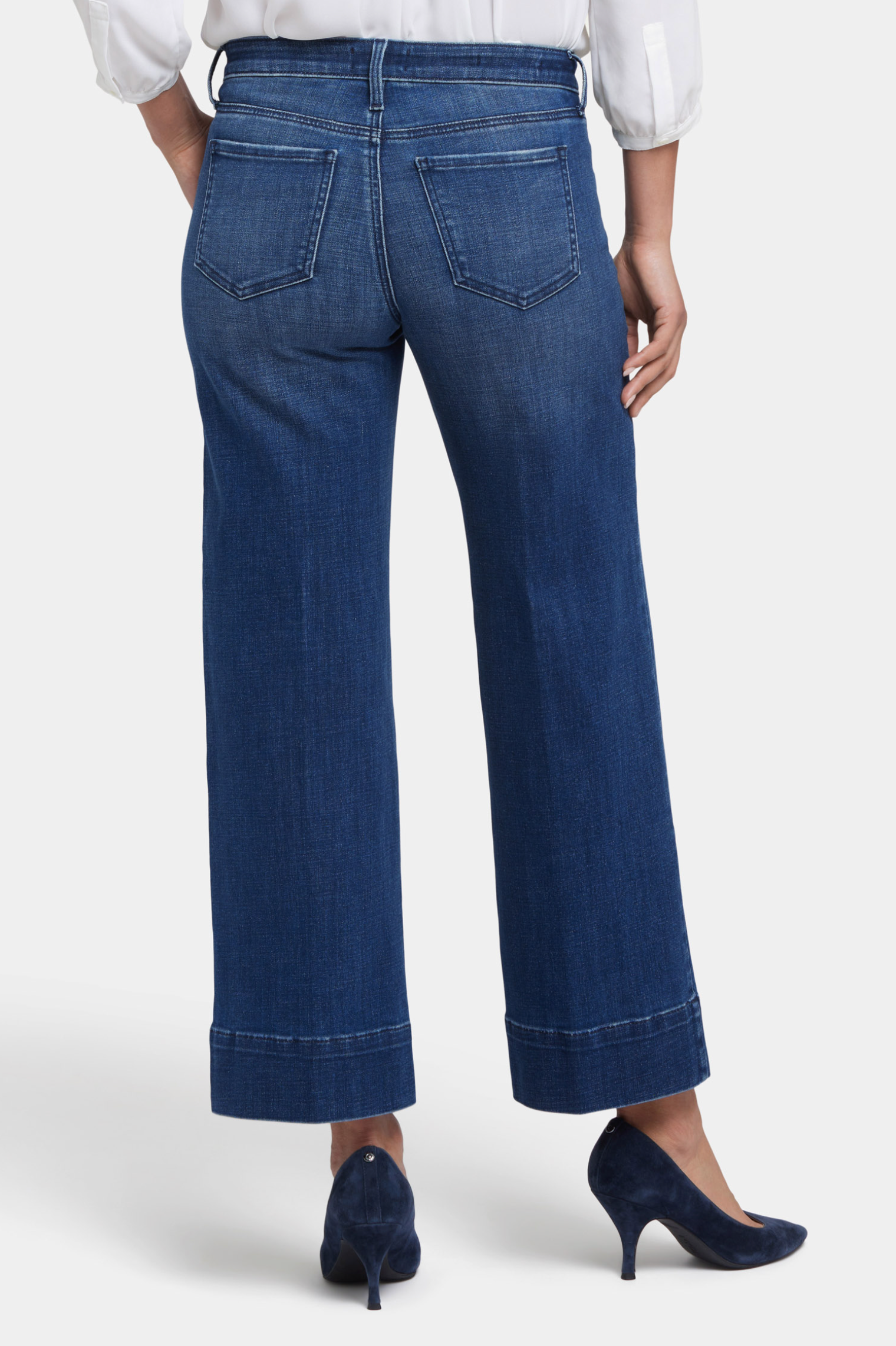 NYDJ Teresa wide leg jeans, Moonlight wash 3" hem