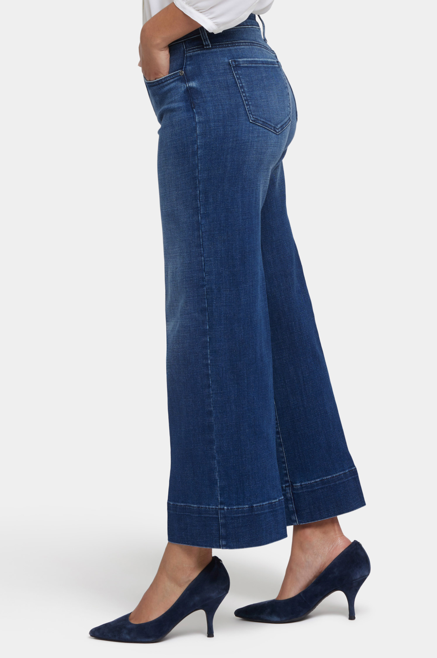 NYDJ Teresa wide leg jeans, Moonlight wash 3" hem