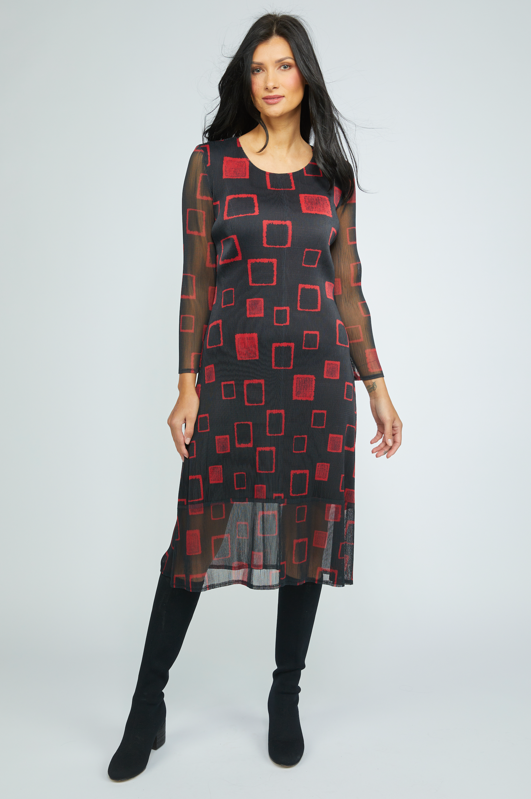 Olivia by Habitat dress 304510, Parisian pleats party rendevous