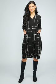 Olivia by Habitat dress 147567, arthouse grid cocoon