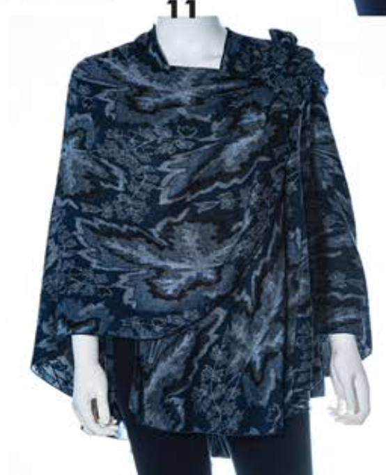 Rapti circle shawl, cashmere print
