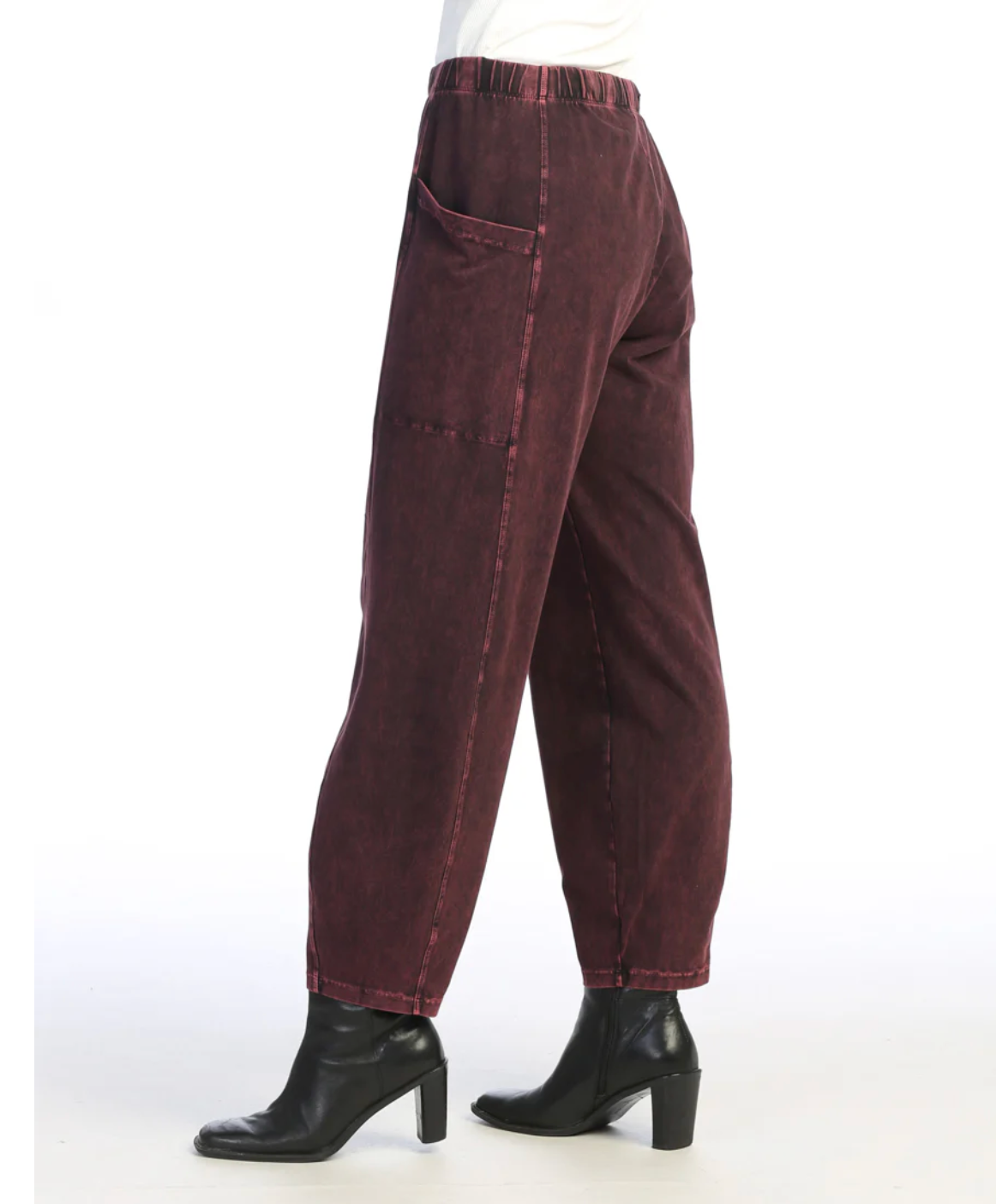 Jess & Jane pant M100, cotton mineral wash lantern (5 colors)