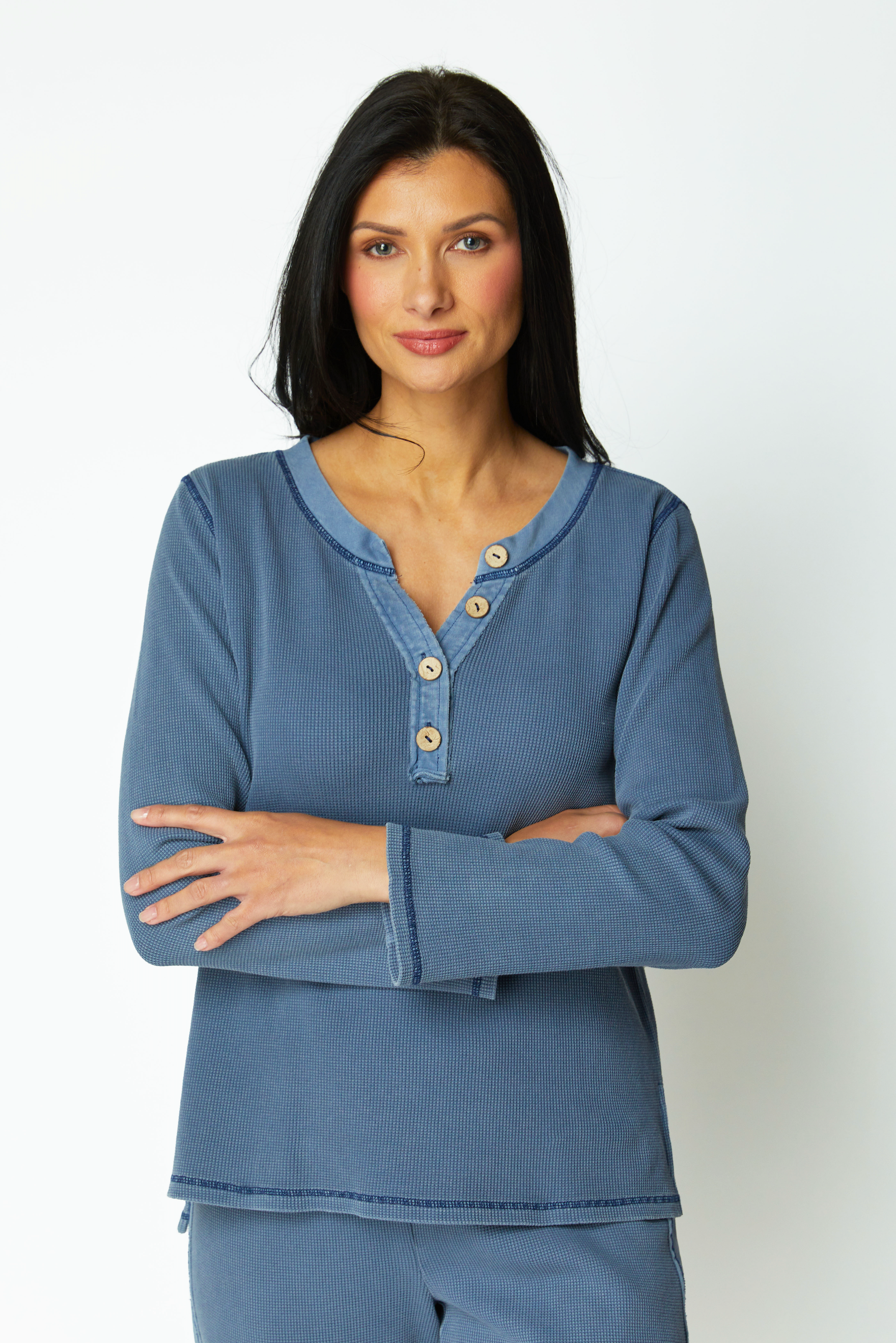 Escape by Habitat shirt 26538, waffle knit henley