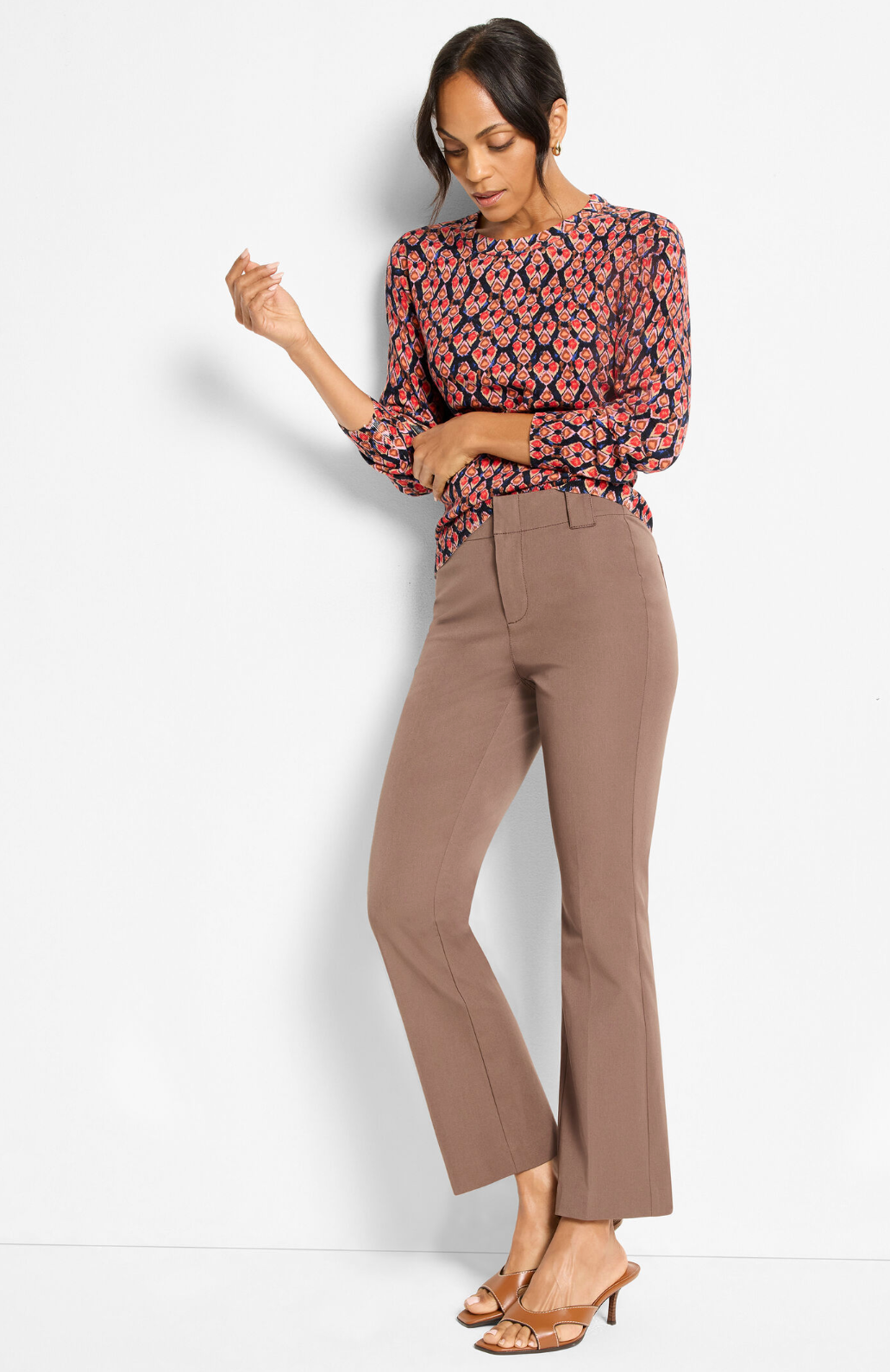Nic + Zoe sweater 251178, harvest ikat pure cotton