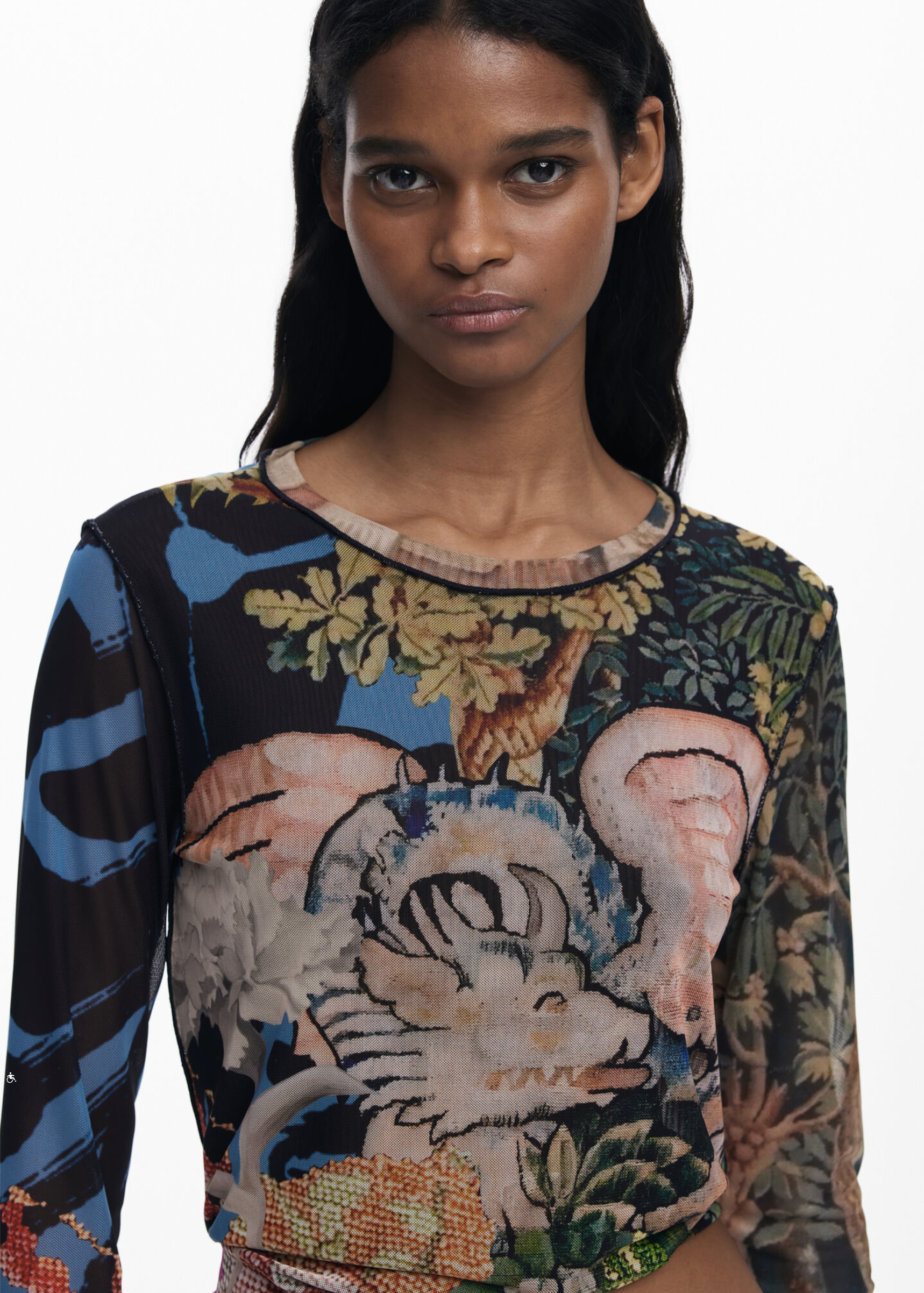 Desigual Dragon shirt, Lacroix tulle